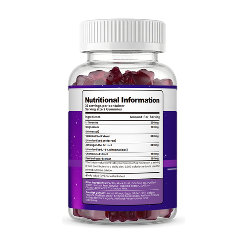 Dreamy Sleep Gummies - Night-Time Relaxation - Berry Flavoured, 60 Gummies