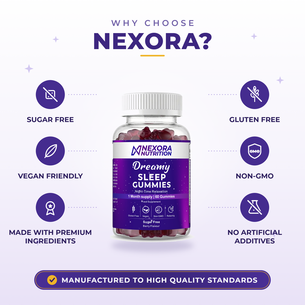 Dreamy Sleep Gummies - Night-Time Relaxation - Berry Flavoured, 60 Gummies