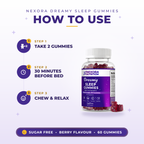 Dreamy Sleep Gummies - Night-Time Relaxation - Berry Flavoured, 60 Gummies